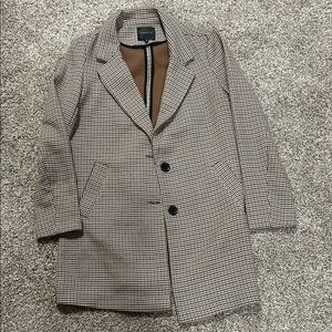 Houndstooth Blazer Coat